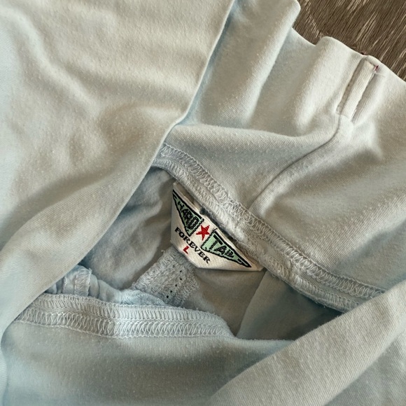 Set of Two - Hard Tail Light Blue & Nine Bird Capri Pants Set Wide Leg - Large - Picture 7 of 8